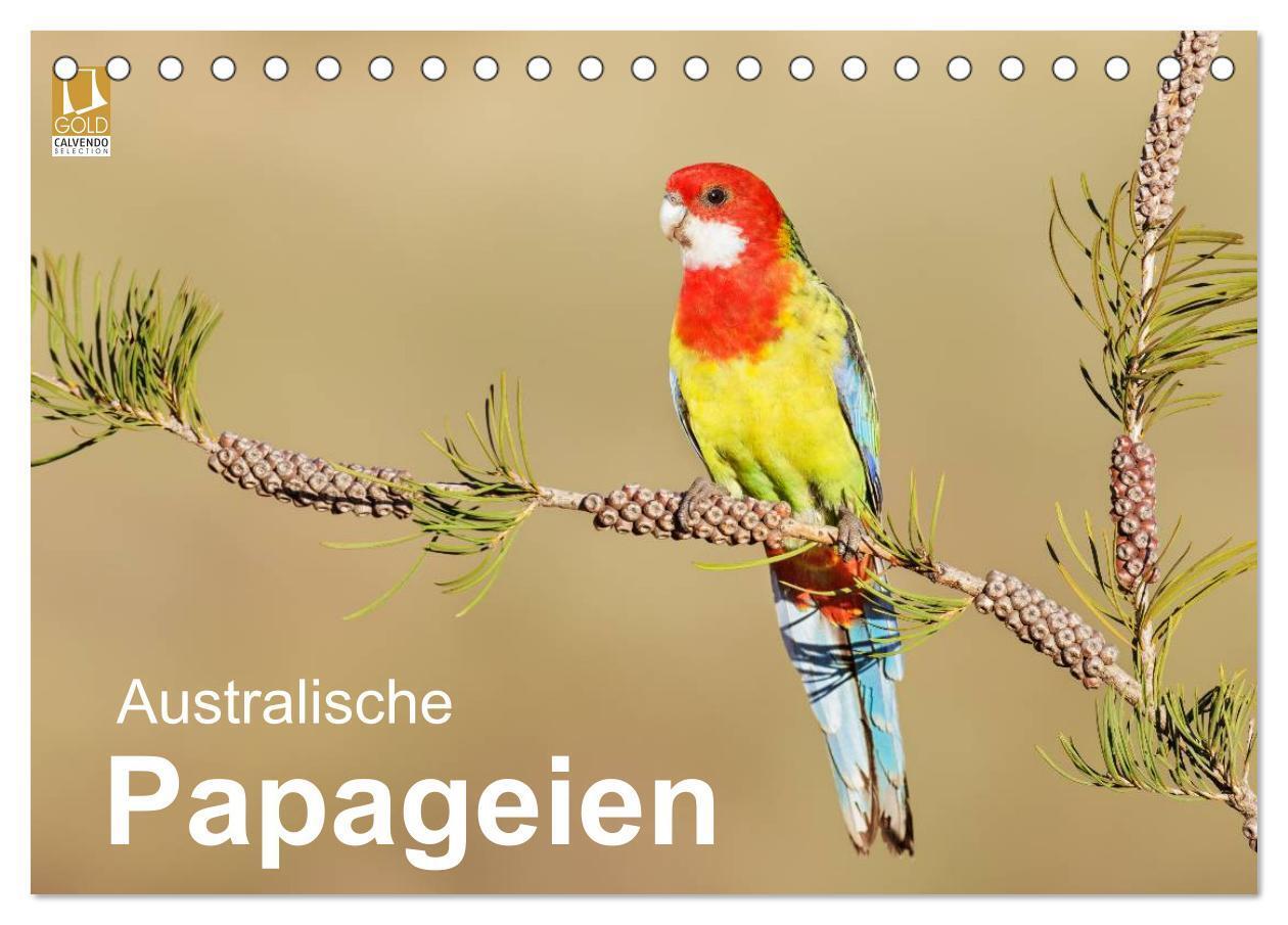 Cover: 9783435612239 | Australische Papageien (Tischkalender 2025 DIN A5 quer), CALVENDO...