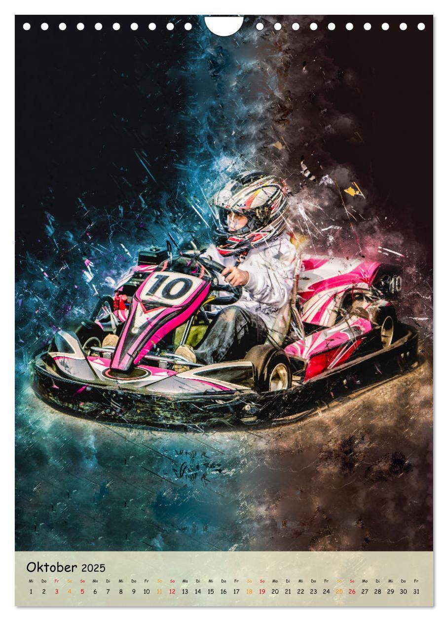 Bild: 9783435911554 | Gokart spektakulär (Wandkalender 2025 DIN A4 hoch), CALVENDO...