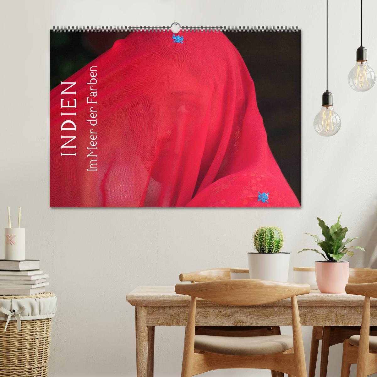 Bild: 9783435260560 | Indien - im Meer der Farben (Wandkalender 2025 DIN A2 quer),...