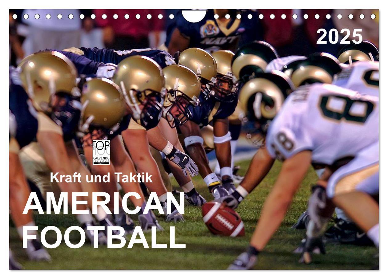 Cover: 9783435597024 | Kraft und Taktik - American Football (Wandkalender 2025 DIN A4...