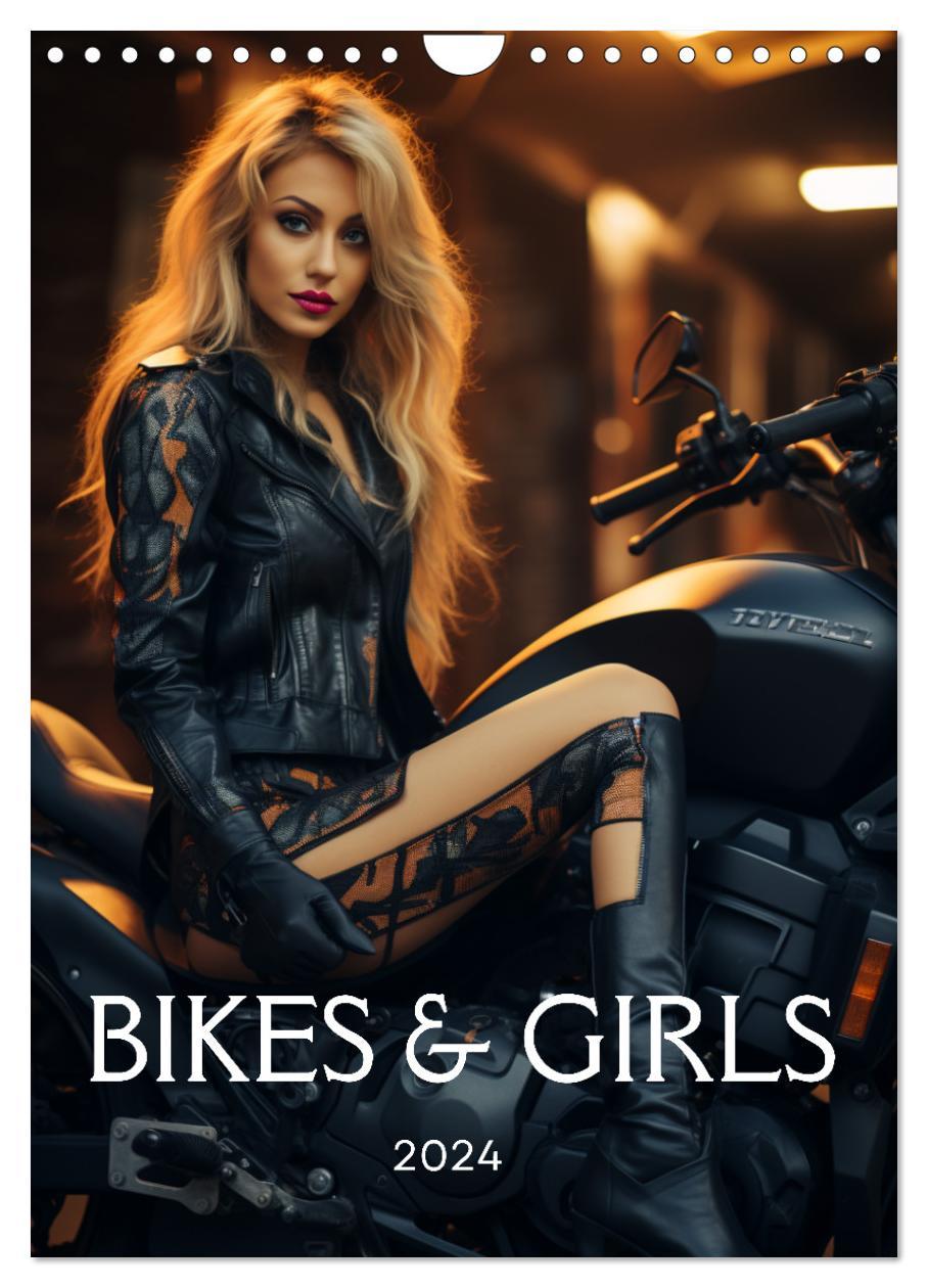 Cover: 9783435843855 | Bikes and Girls: Sexy Mädels auf heißen Mottorrädern (Wandkalender...