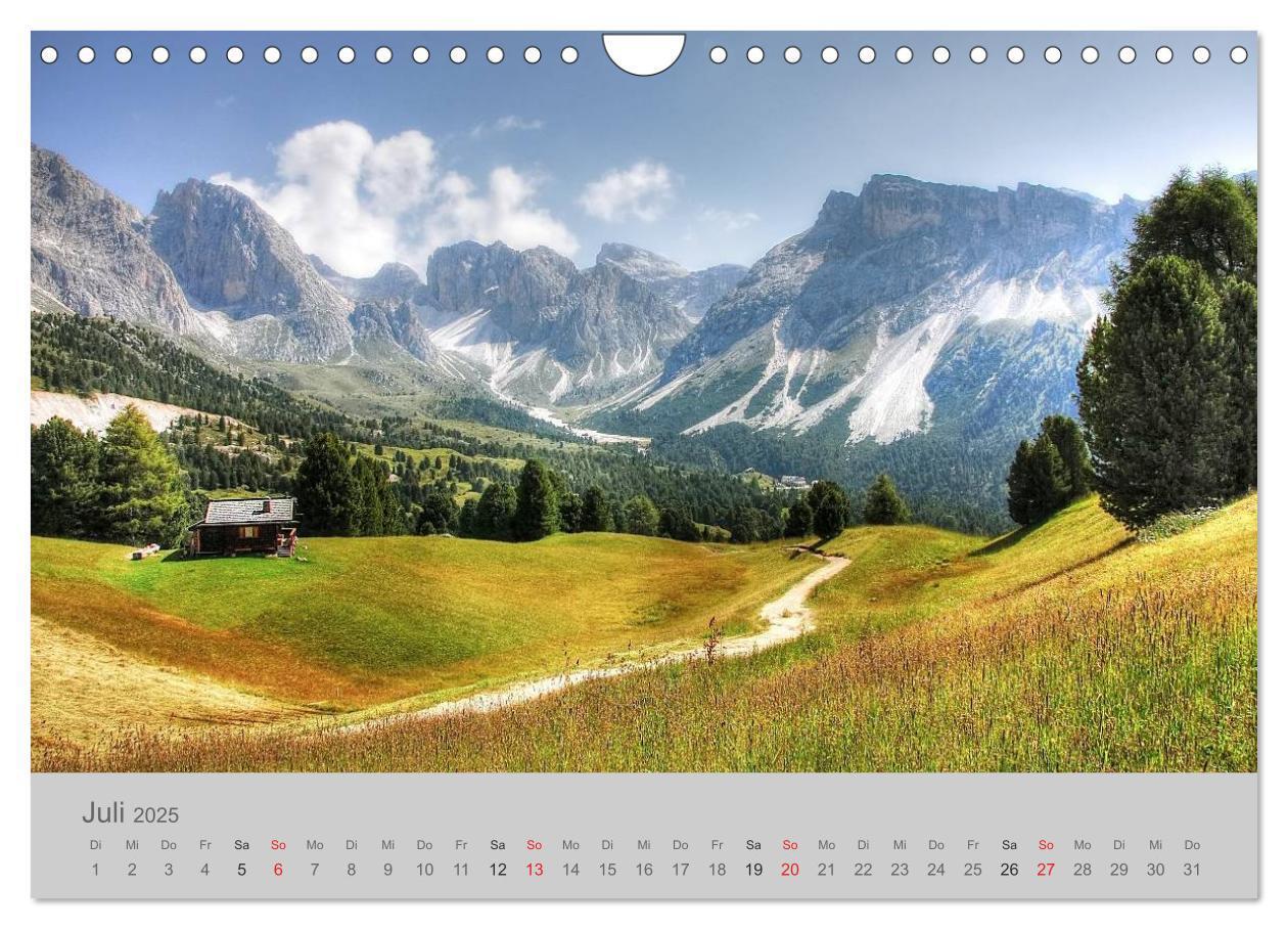 Bild: 9783435809486 | Südtirol - Gröden und Alta Badia (Wandkalender 2025 DIN A4 quer),...