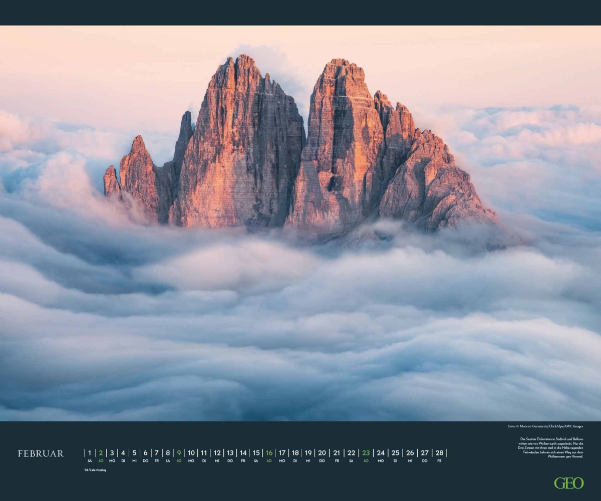 Bild: 4002725988850 | GEO - Wolkenspiele 2025 Wandkalender, 60x50cm, Posterkalender mit...