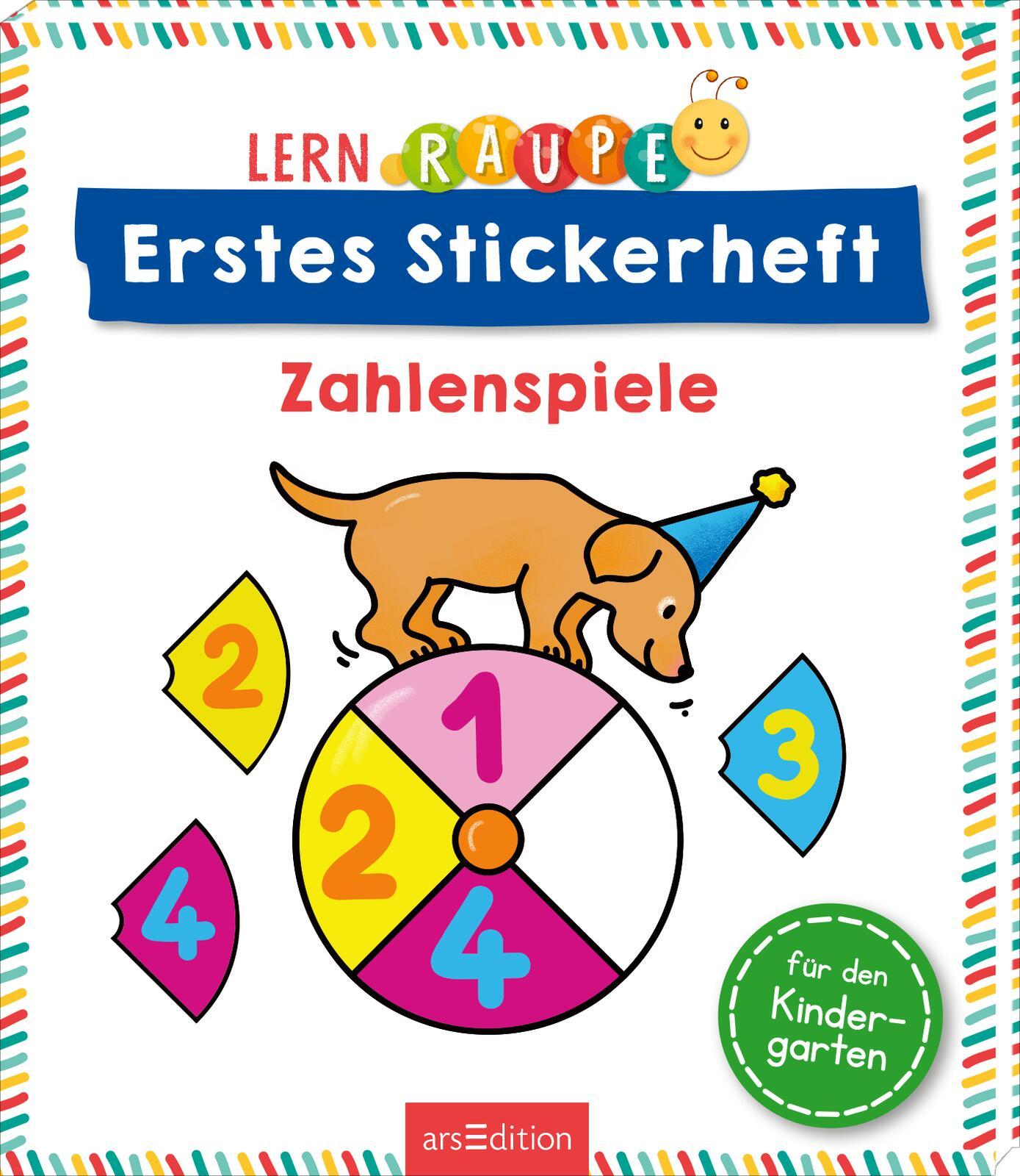 Cover: 9783845851617 | Lernraupe - Erstes Stickerheft - Zahlenspiele | Corina Beurenmeister