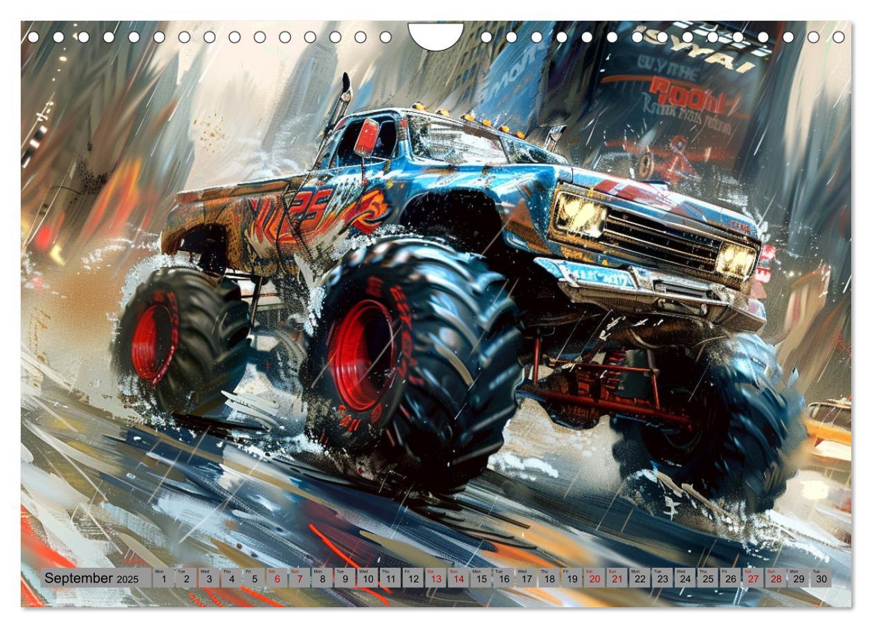 Bild: 9781325977208 | Monstertruck Madness (Wall Calendar 2025 DIN A4 landscape),...