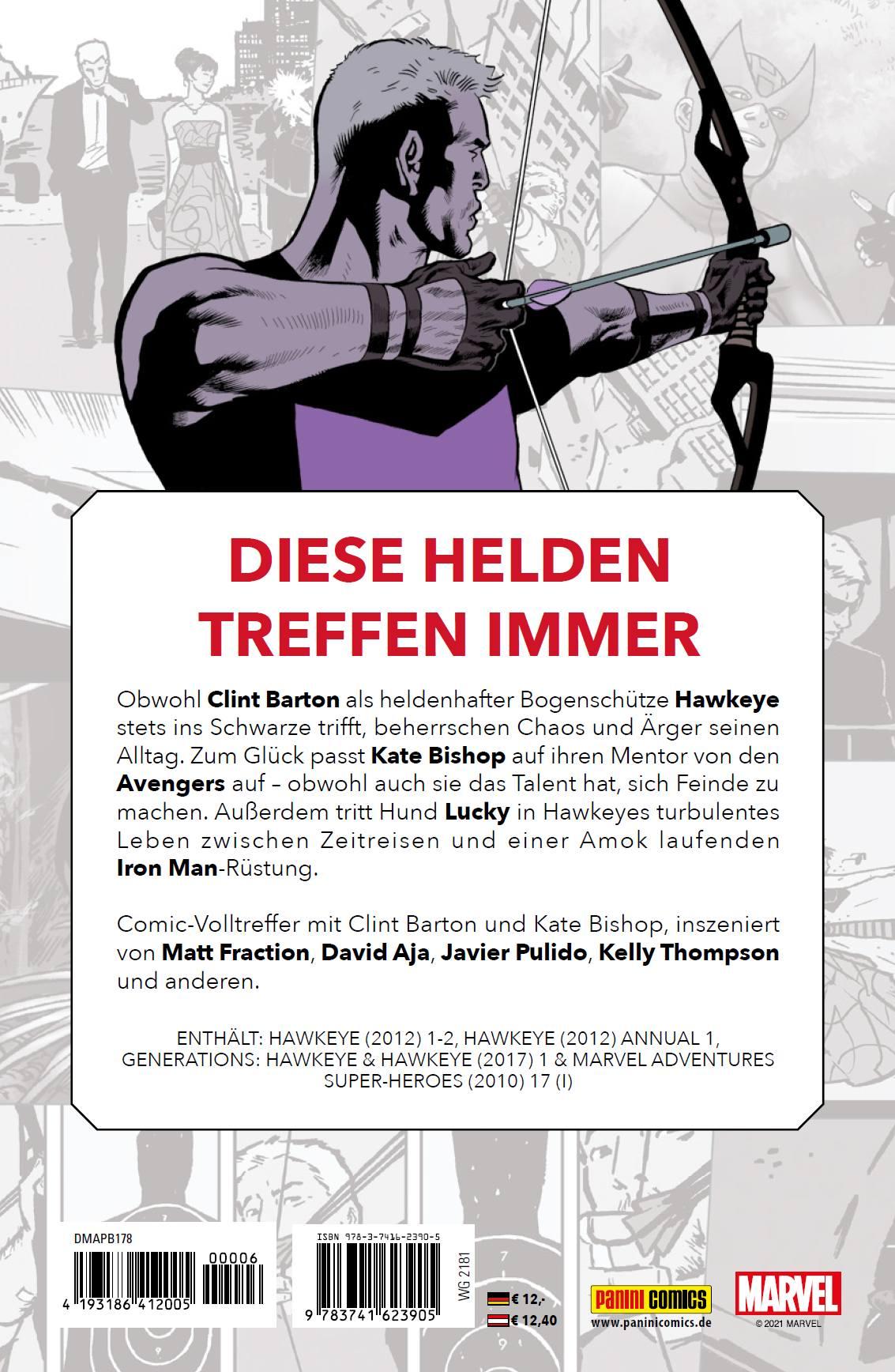 Rückseite: 9783741623905 | Hawkeye: Clint Barton &amp; Kate Bishop | Matt Fraction (u. a.) | Buch