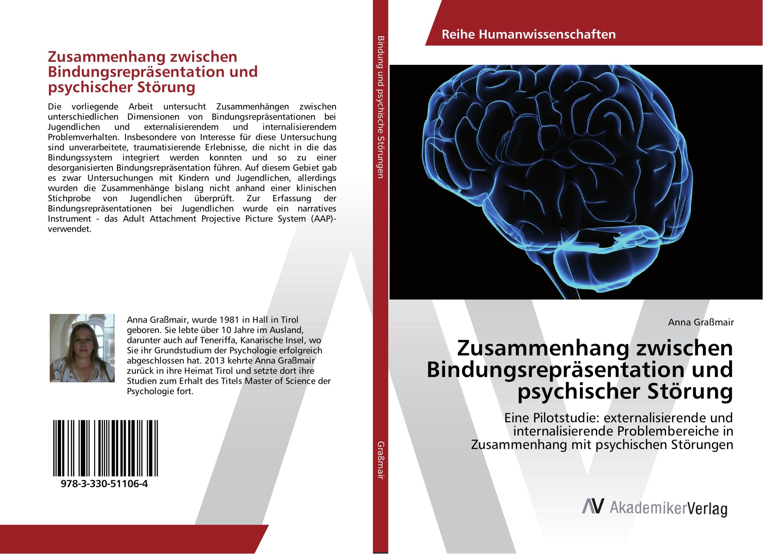 Cover: 9783330511064 | Zusammenhang zwischen Bindungsrepräsentation und psychischer Störung