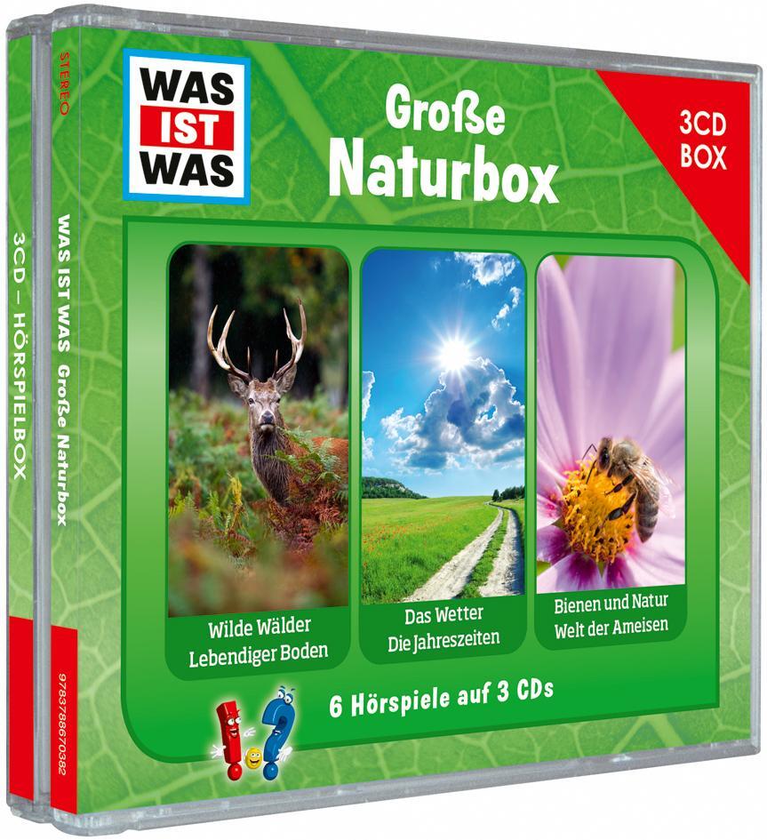 Cover: 9783788670382 | WAS IST WAS 3-CD Hörspielbox. Große Naturbox | Was Ist Was | Audio-CD