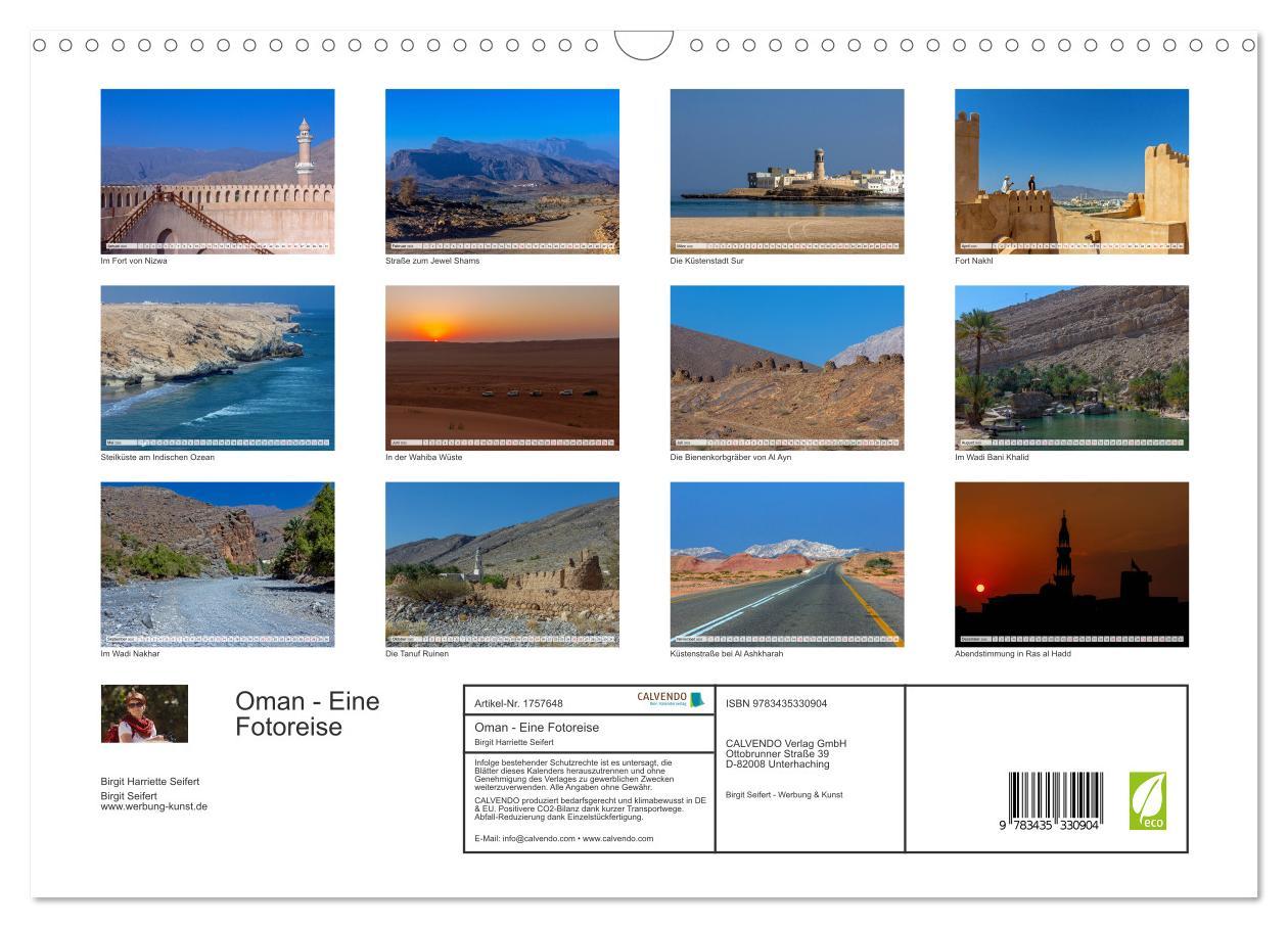 Bild: 9783435330904 | Oman - Eine Fotoreise (Wandkalender 2025 DIN A3 quer), CALVENDO...