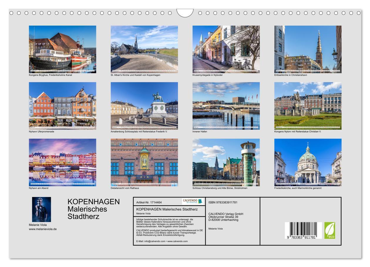 Bild: 9783383911781 | KOPENHAGEN Malerisches Stadtherz (Wandkalender 2025 DIN A3 quer),...