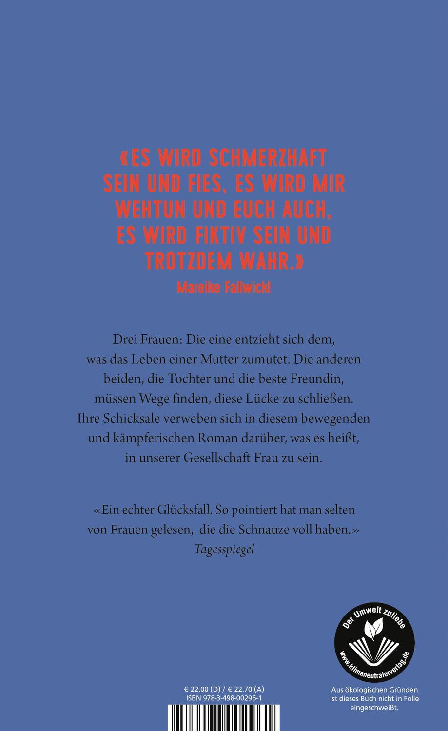 Rückseite: 9783498002961 | Die Wut, die bleibt | Mareike Fallwickl | Buch | 384 S. | Deutsch