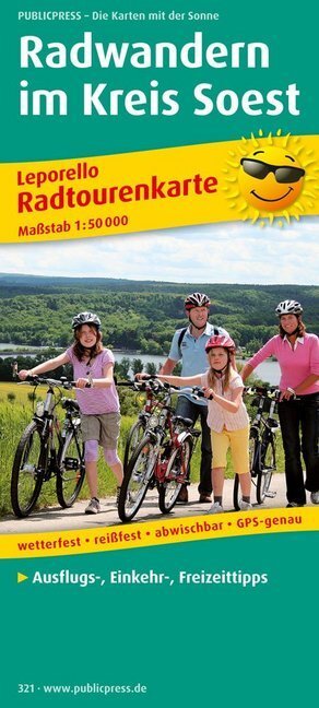 Cover: 9783899203219 | Radwandern im Kreis Soest | (Land-)Karte | Mehrfarbendruck. Leporello