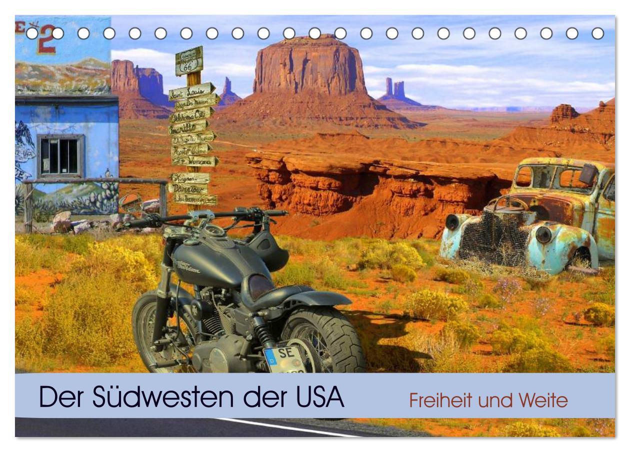 Cover: 9783435483549 | Der Südwesten der USA. Freiheit und Weite (Tischkalender 2025 DIN...