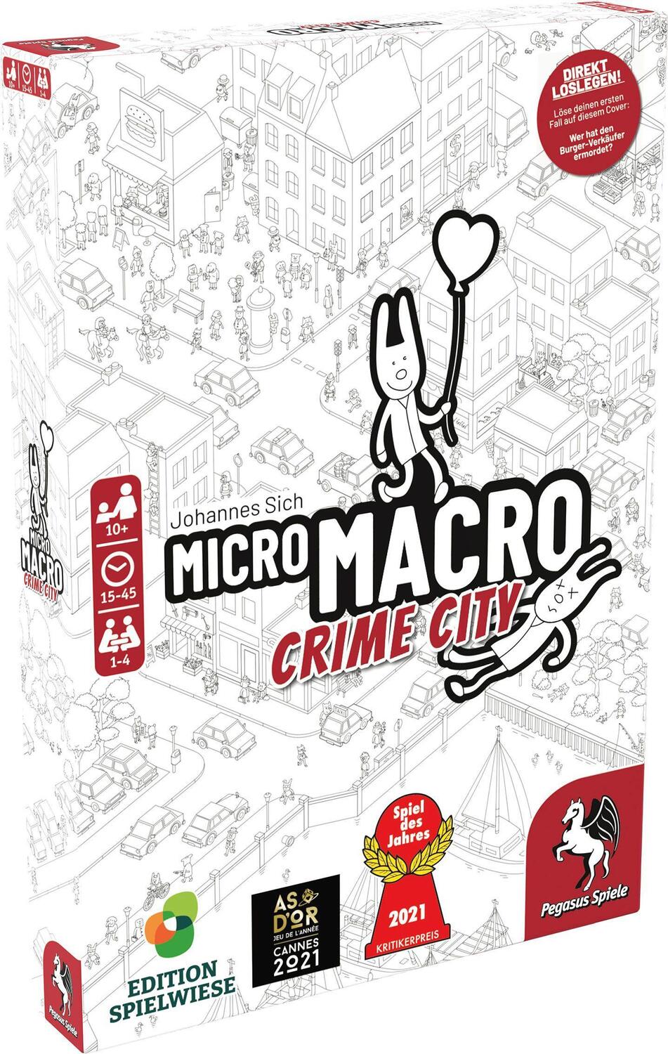 Bild: 4250231728075 | MicroMacro: Crime City (Edition Spielwiese) | Johannes Sich | Spiel