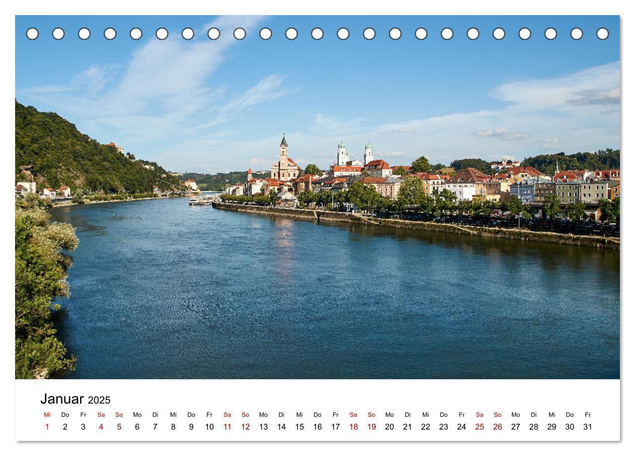 Bild: 9783435055739 | Impressionen aus Passau (Tischkalender 2025 DIN A5 quer), CALVENDO...