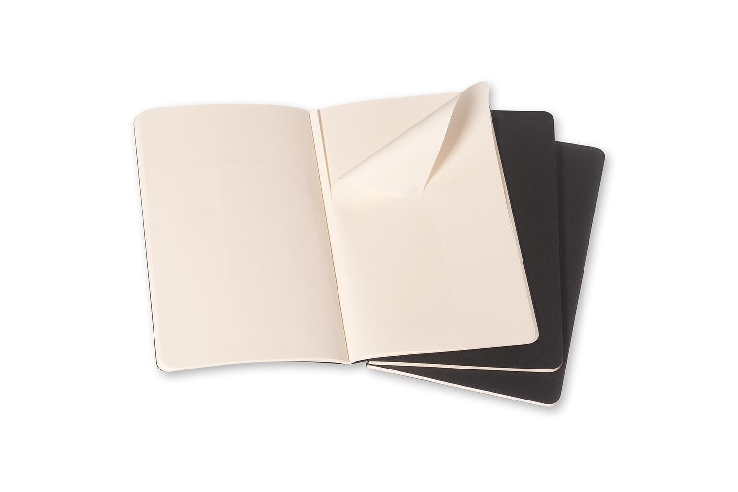 Bild: 9788883704918 | Moleskine Cahier pocket blanko schwarz DIN A6. 3er Pack | Taschenbuch