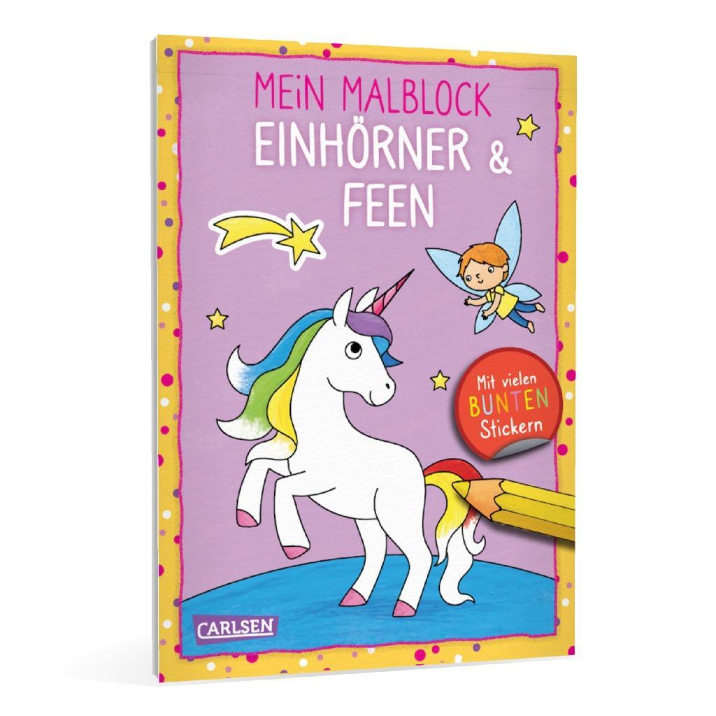 Bild: 9783551191397 | Mein Malblock: Einhörner &amp; Feen | Carmen Eisendle | Taschenbuch | 2023