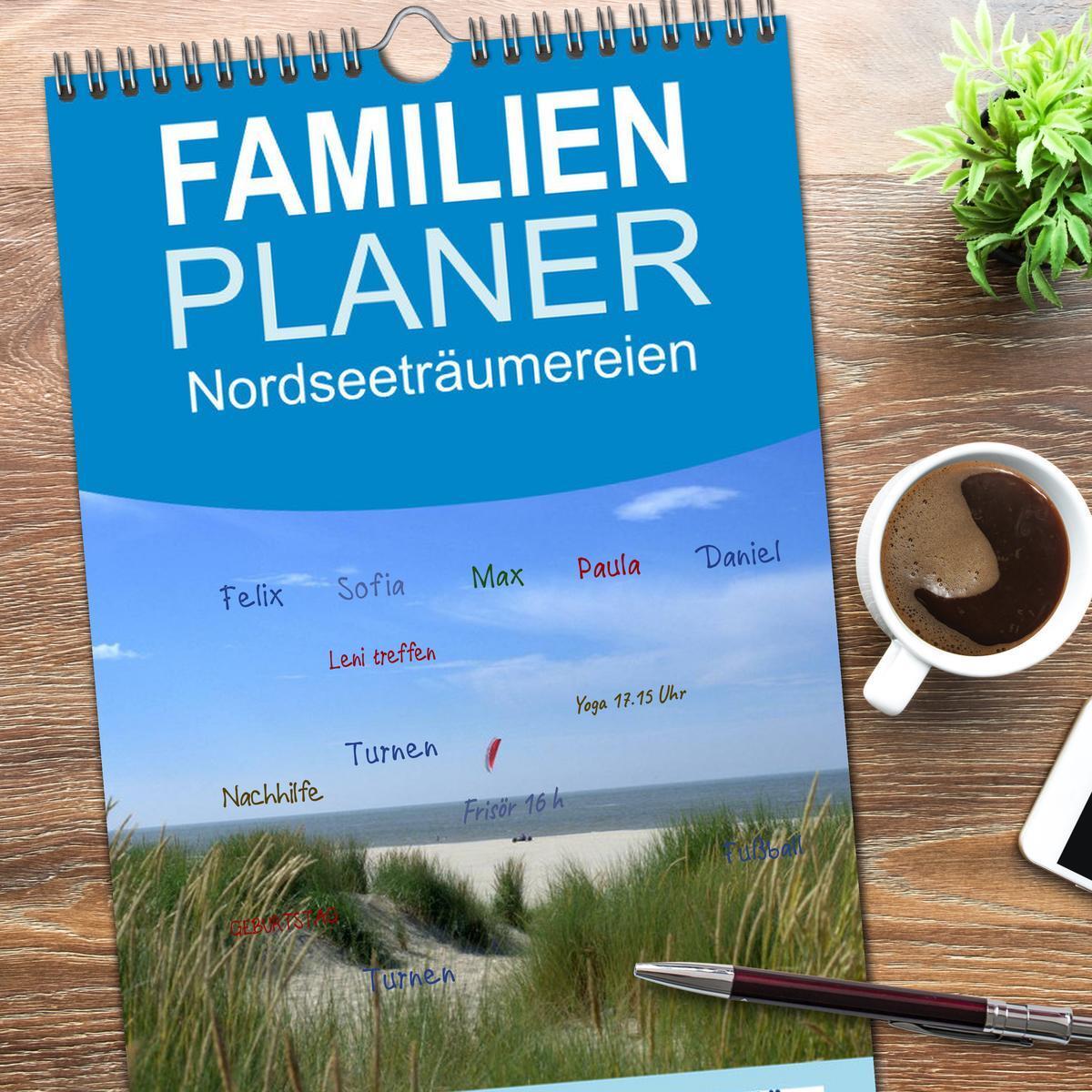 Bild: 9783457126479 | Familienplaner 2025 - Nordseeträumereien mit 5 Spalten...