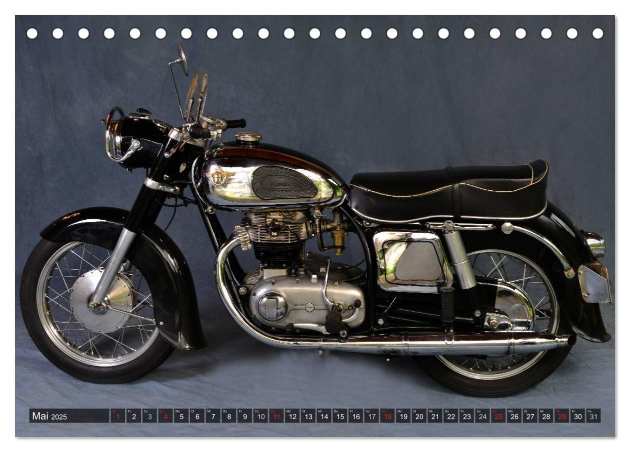 Bild: 9783435684786 | Deutsche Motorrad Oldtimer (Tischkalender 2025 DIN A5 quer),...