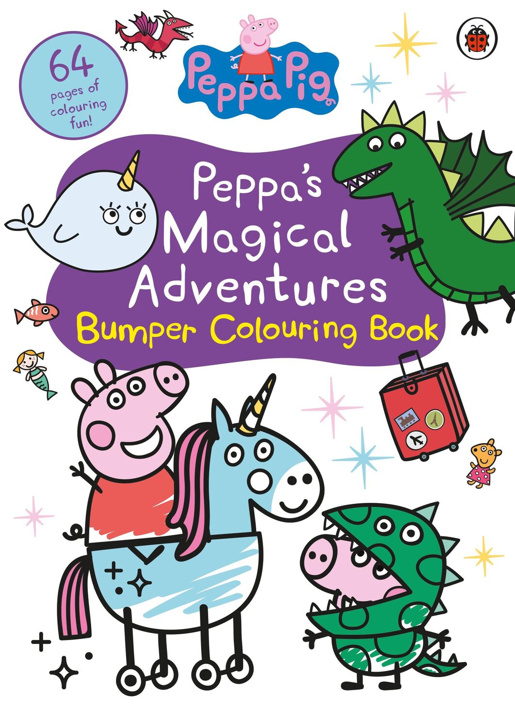 Cover: 9780241634080 | Peppa Pig: Peppa's Magical Adventures Bumper Colouring Book | Peppa