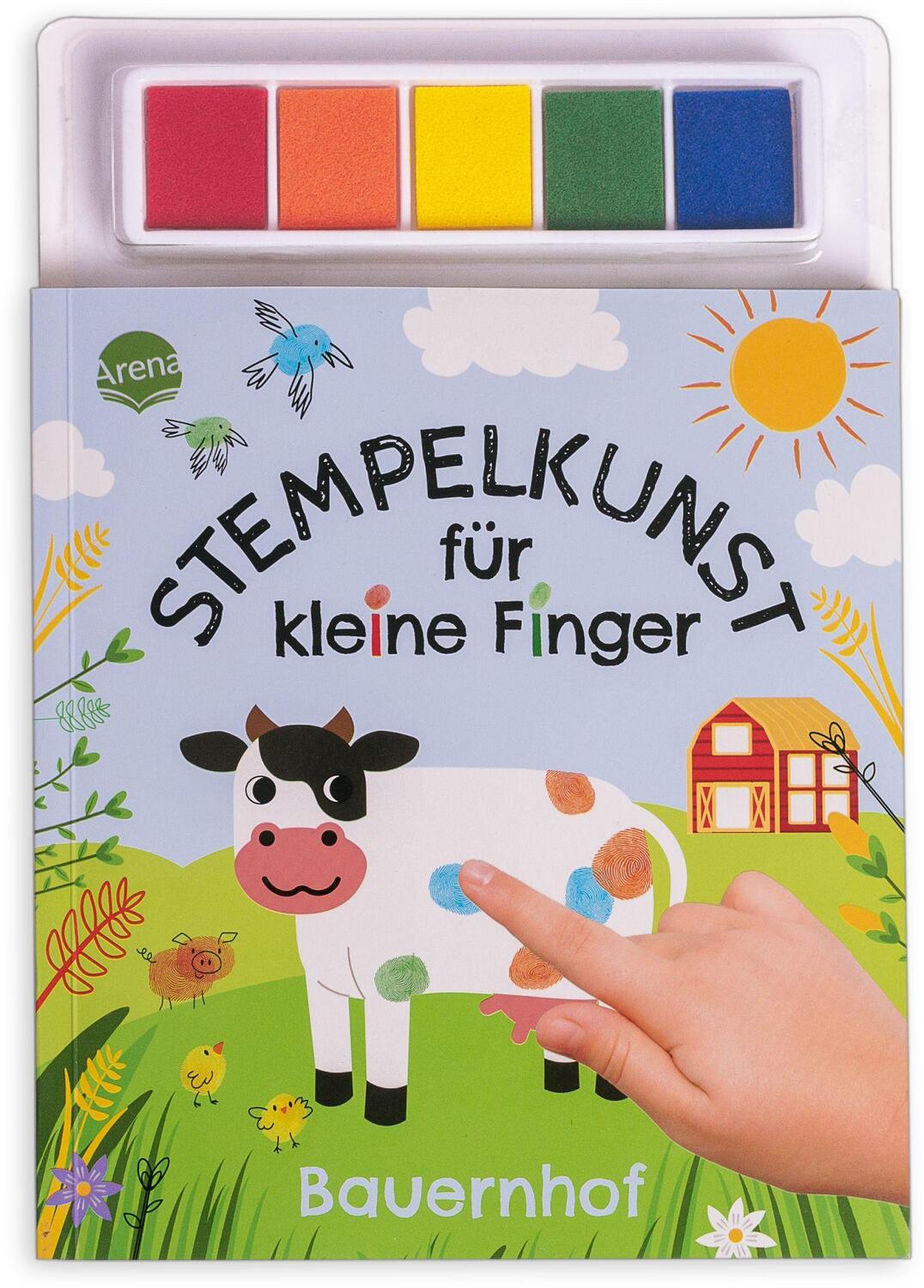 Cover: 9783401719252 | Stempelkunst für kleine Finger. Bauernhof | Sandra Meyer | Taschenbuch