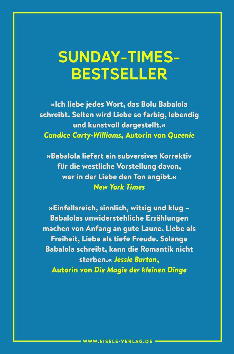 Rückseite: 9783961611317 | In all deinen Farben | Bolu Babalola | Taschenbuch | 320 S. | Deutsch