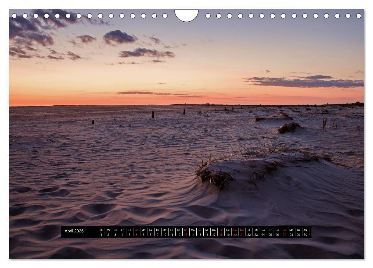 Bild: 9783435489916 | Abendlicht über der Nordsee (Wandkalender 2025 DIN A4 quer),...