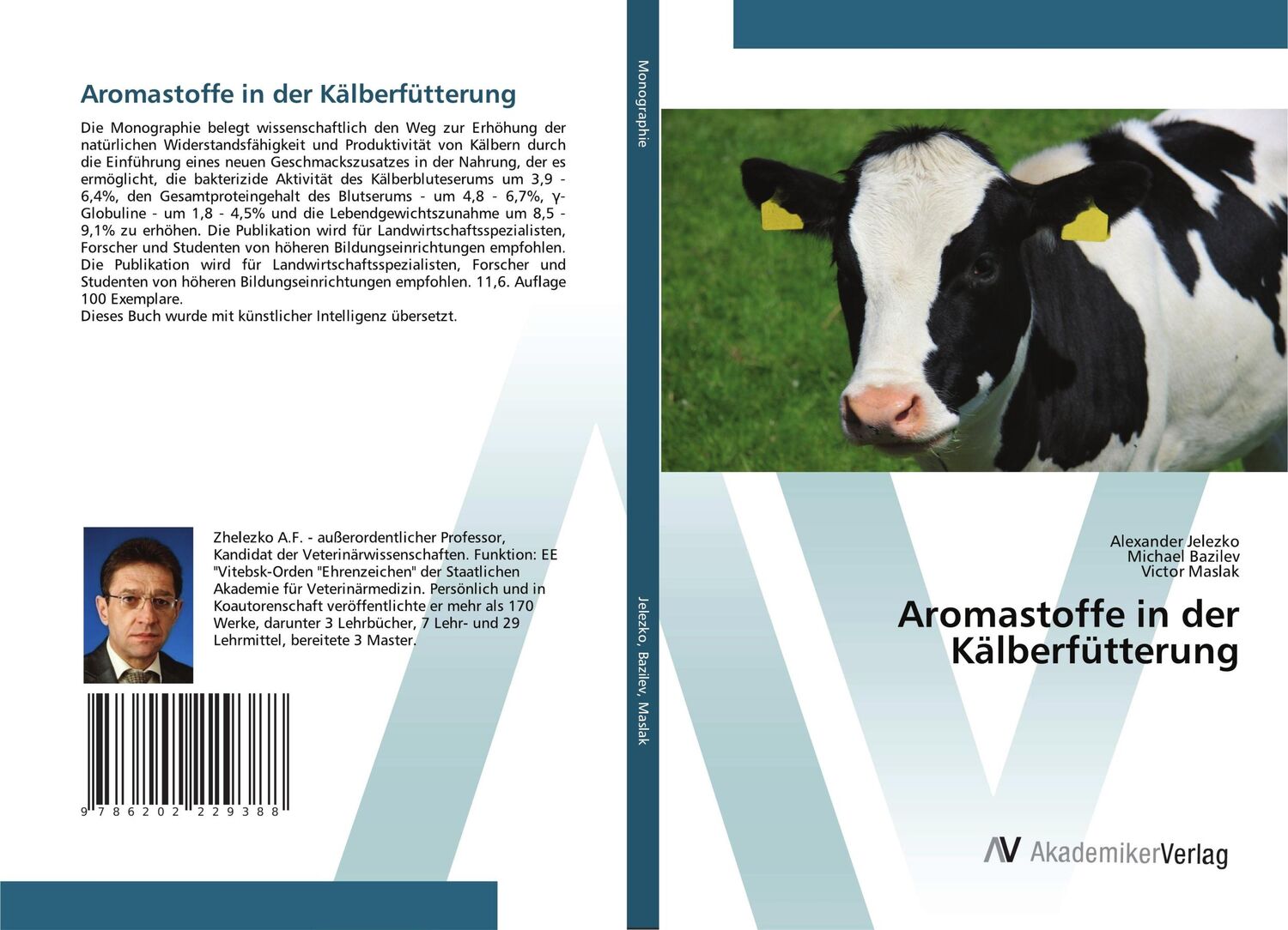 Cover: 9786202229388 | Aromastoffe in der Kälberfütterung | Alexander Jelezko (u. a.) | Buch