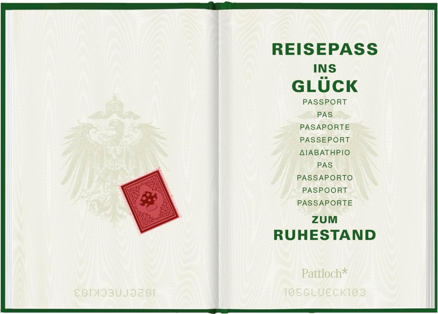 Bild: 9783629105103 | Reisepass ins Glück | zum Ruhestand | Janina Kurz | Buch | 48 S.