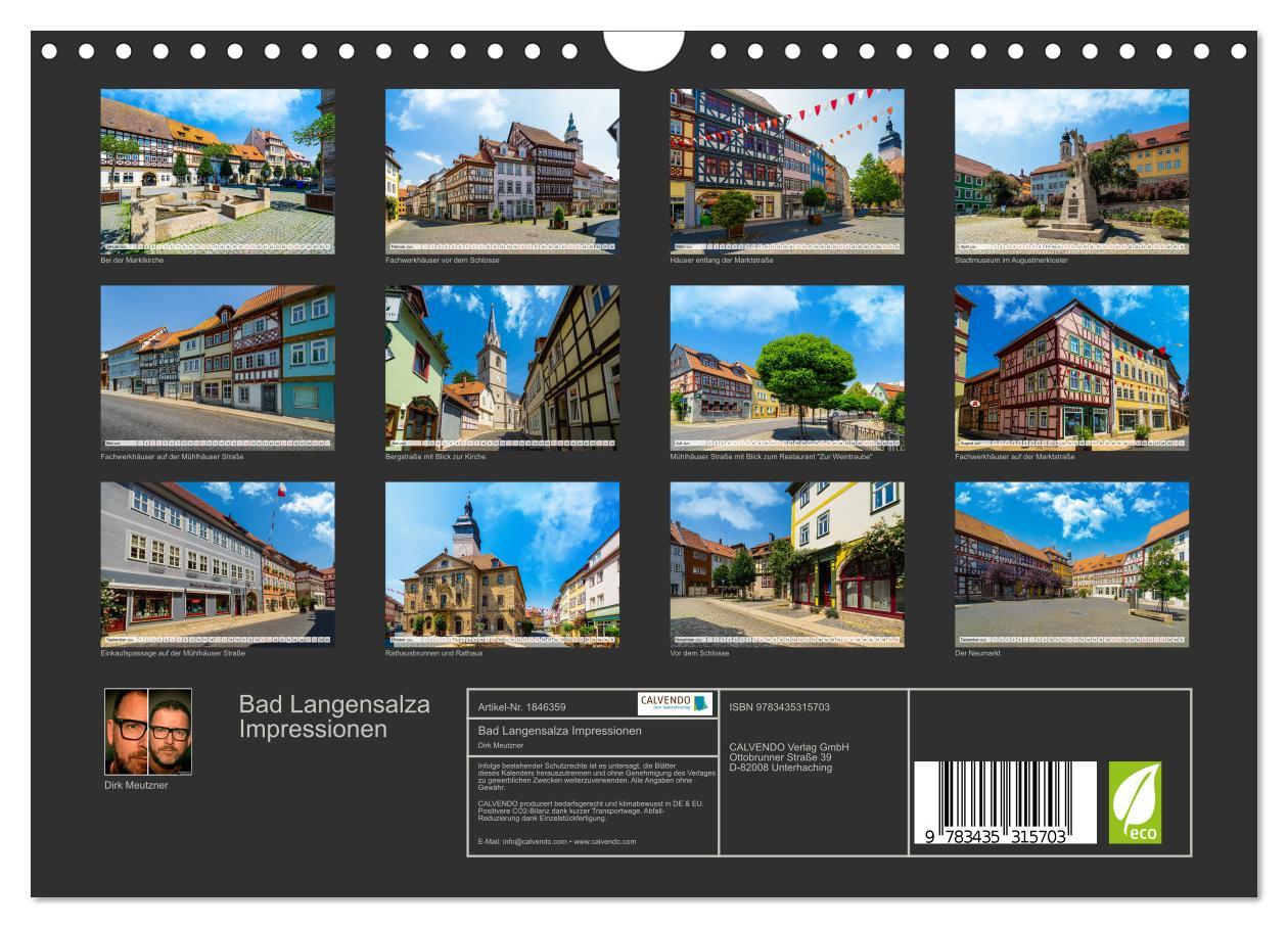 Bild: 9783435315703 | Bad Langensalza Impressionen (Wandkalender 2025 DIN A4 quer),...