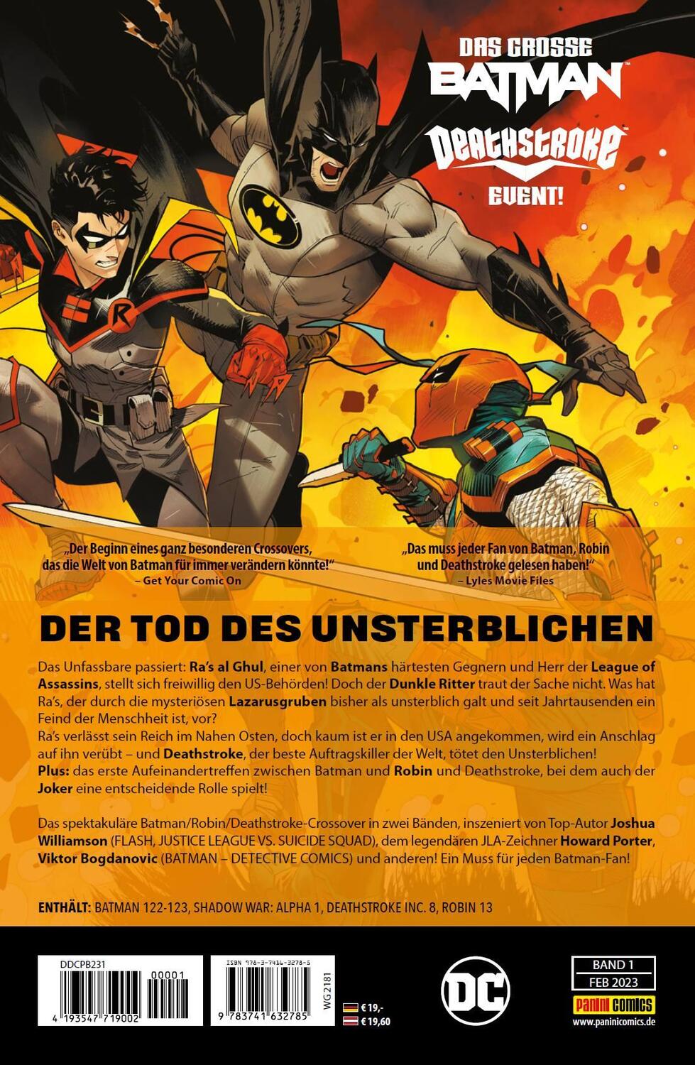 Rückseite: 9783741632785 | Batman: Shadow War | Bd. 1 (von 2) | Joshua Williamson (u. a.) | Buch