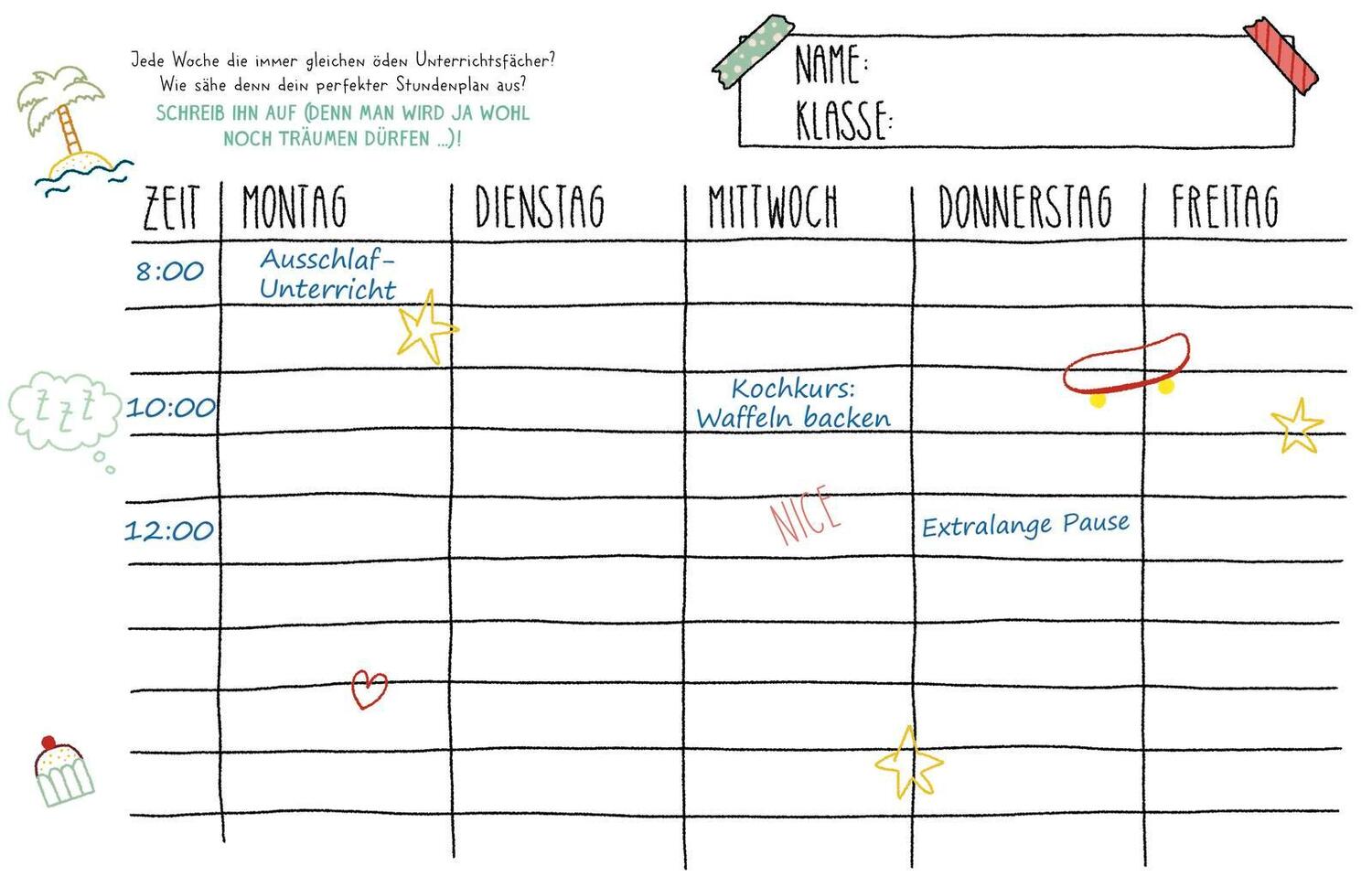 Bild: 9783629008961 | Mein Anti-Schul-Kritzelbuch | Anika Gehrmann | Taschenbuch | 48 S.