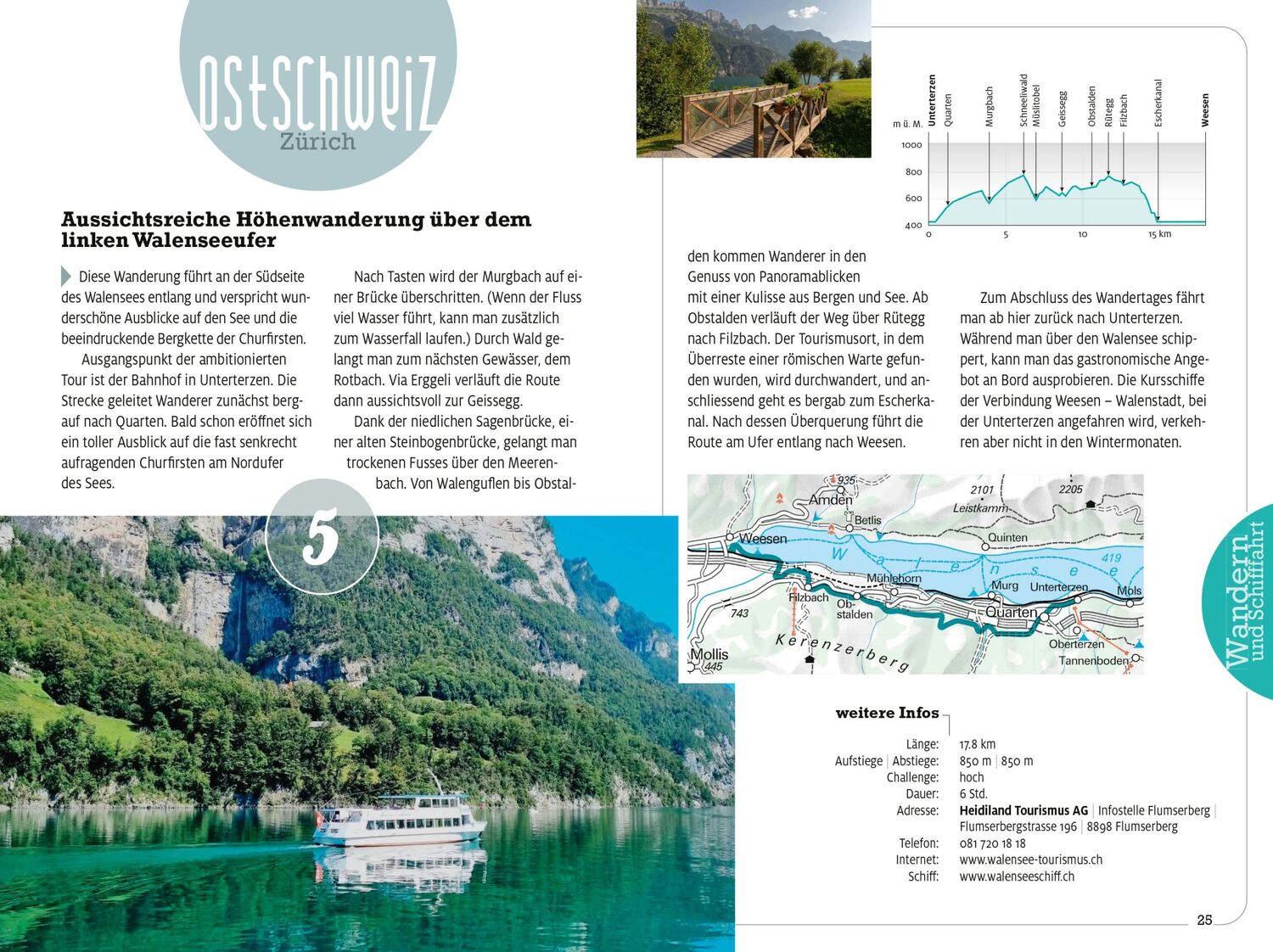 Bild: 9783259037799 | Kümmerly+Frey Erlebnis Schweiz Wandern und Schifffahrt - Wanderführer