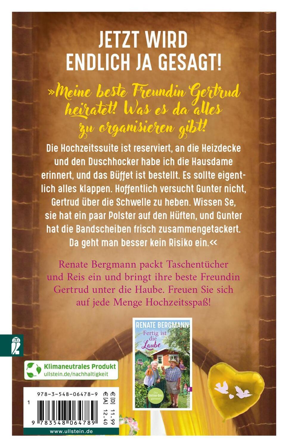 Rückseite: 9783548064789 | Man muss sich nur trauen | Renate Bergmann | Taschenbuch | 224 S.