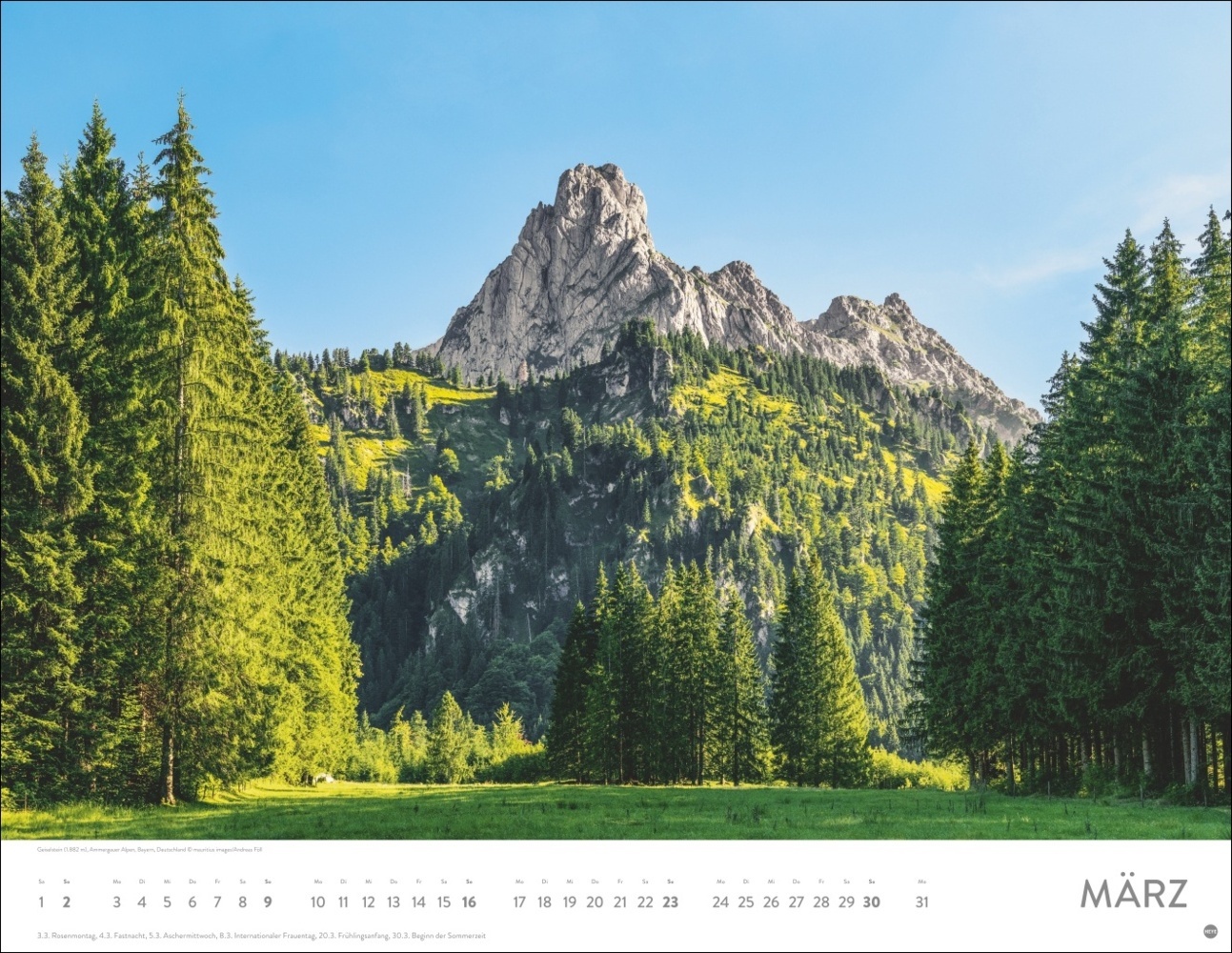 Bild: 9783756405060 | Faszination Alpen Posterkalender 2025 | Kalender | Spiralbindung