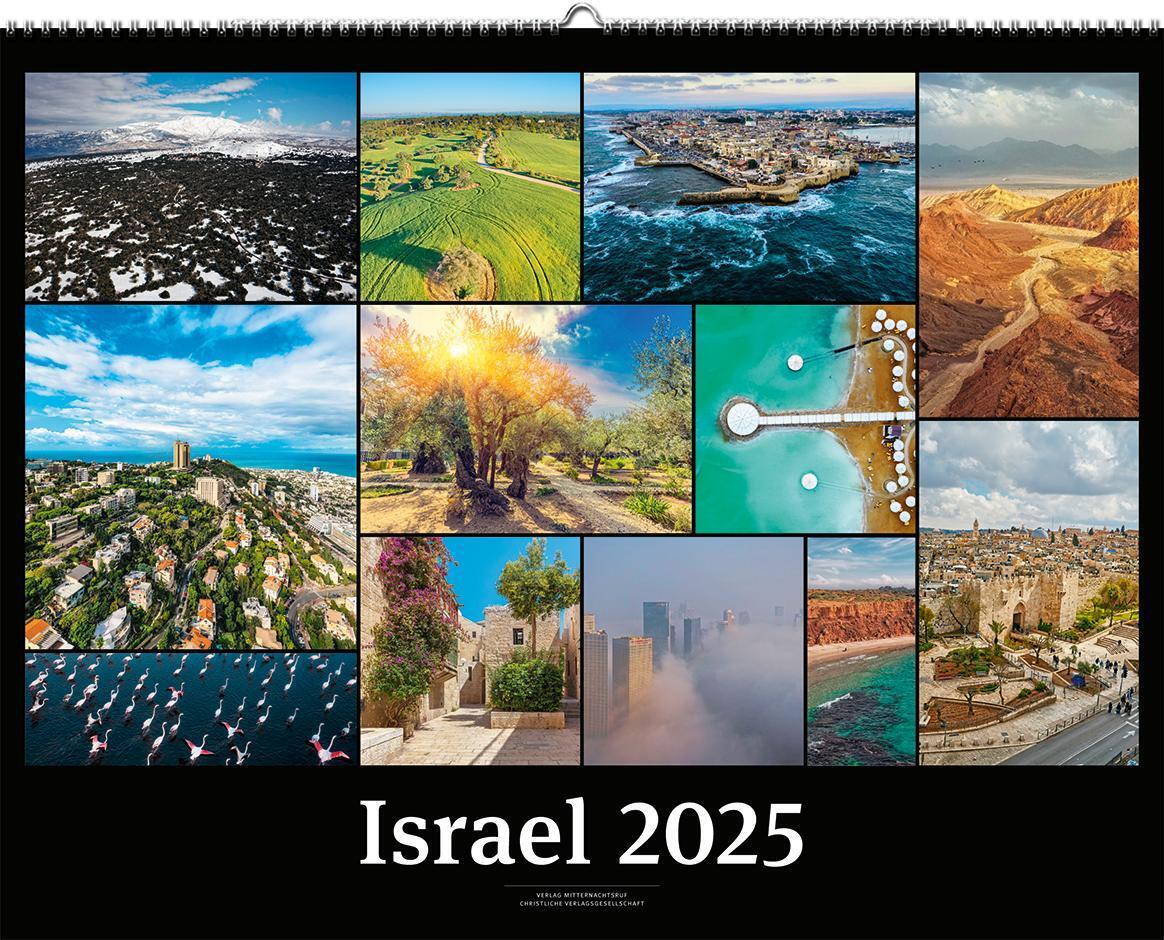 Cover: 9783863539597 | Israelkalender 2025 Black Version | Kalender | 13 S. | Deutsch | 2025