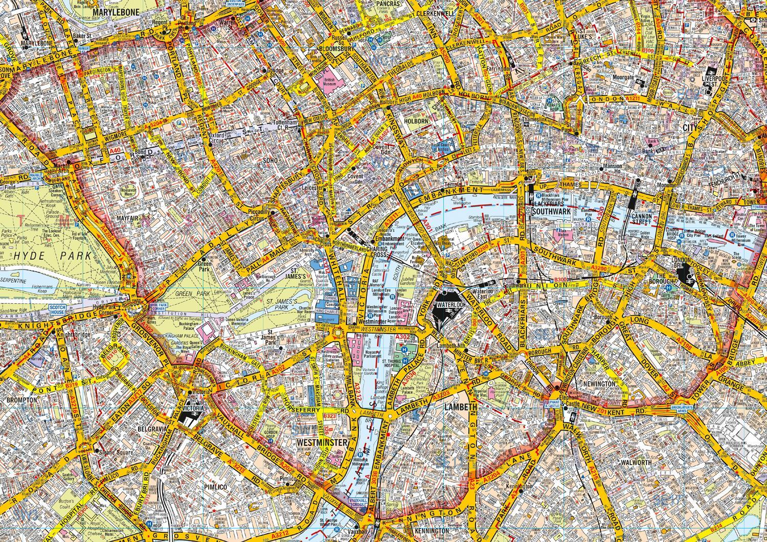 Bild: 9780008581763 | London A-Z Premier Map | A-Z Maps | (Land-)Karte | Karte/Landkarte