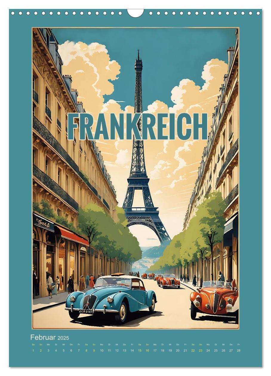 Bild: 9783383770647 | World Travel Poster - nostalgische Reise um die Welt (Wandkalender...