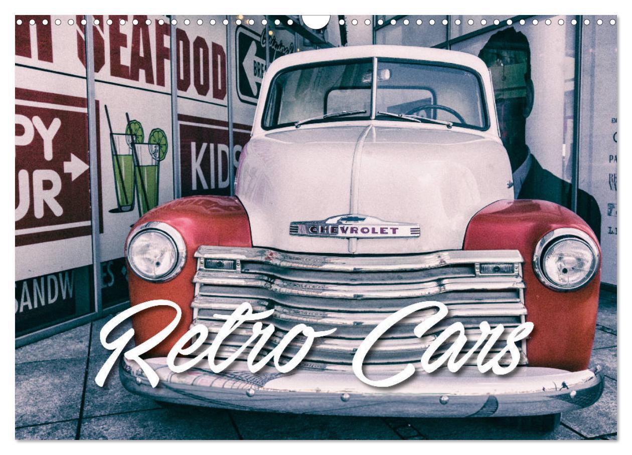 Cover: 9783435430161 | Retro Cars (Wandkalender 2025 DIN A3 quer), CALVENDO Monatskalender