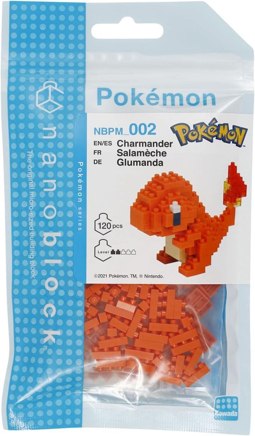 Cover: 4972825146200 | Nanoblock - Pokemon - Salamèche - 120 Teile | Nanoblock