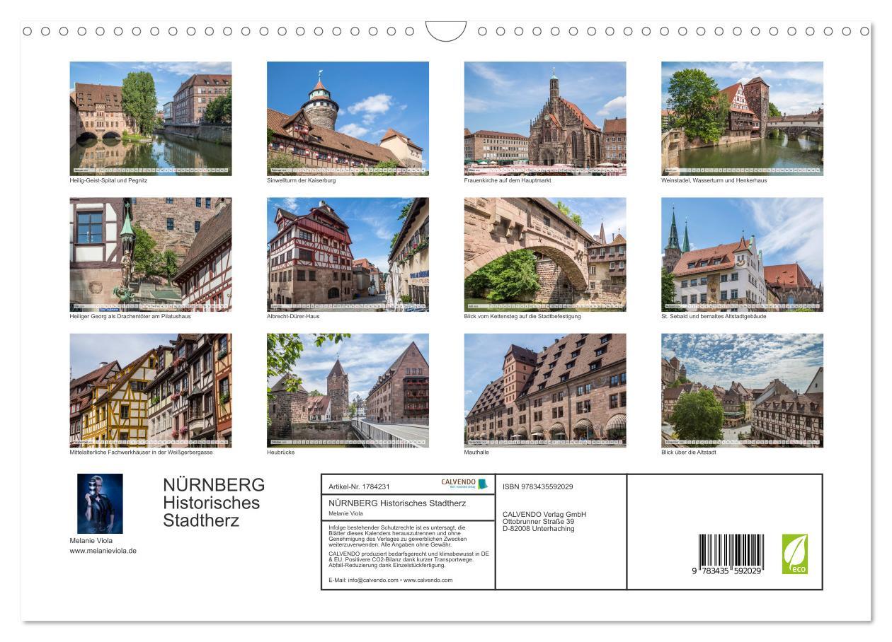 Bild: 9783435592029 | NÜRNBERG Historisches Stadtherz (Wandkalender 2025 DIN A3 quer),...