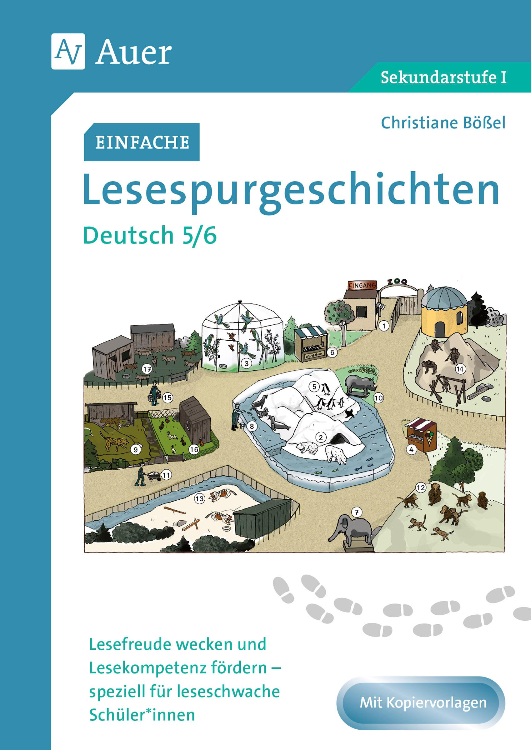 Cover: 9783403084143 | Einfache Lesespurgeschichten Deutsch 5-6 | Christiane Bößel | 64 S.