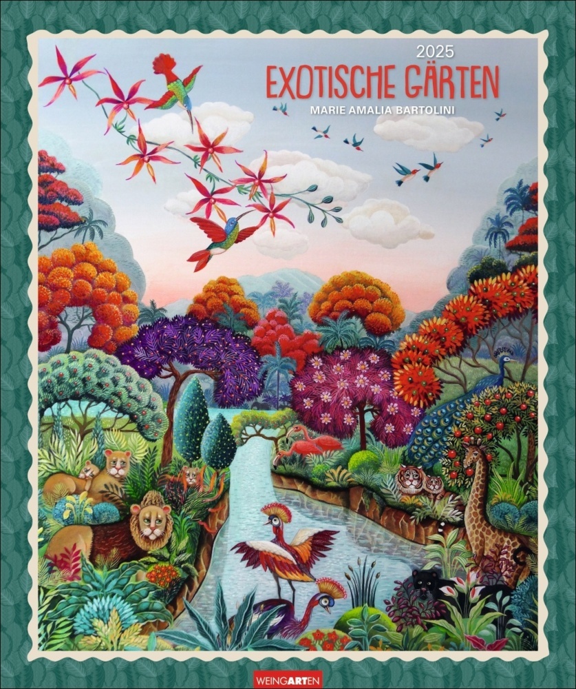 Cover: 9783839901199 | Exotische Gärten Edition Kalender 2025 | Maria Amalia Bartolini | 2025