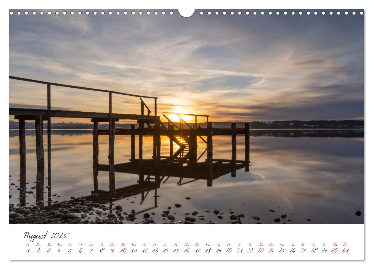 Bild: 9783435088294 | Sonnenuntergang am Ammersee (Wandkalender 2025 DIN A3 quer),...