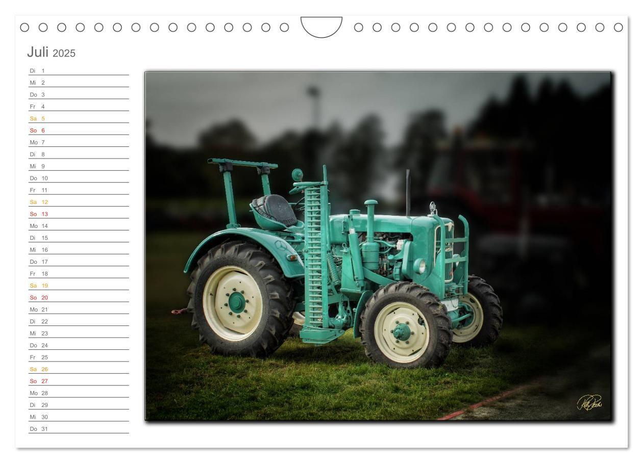 Bild: 9783435634880 | Oldtimer - geliebte Trecker (Wandkalender 2025 DIN A4 quer),...