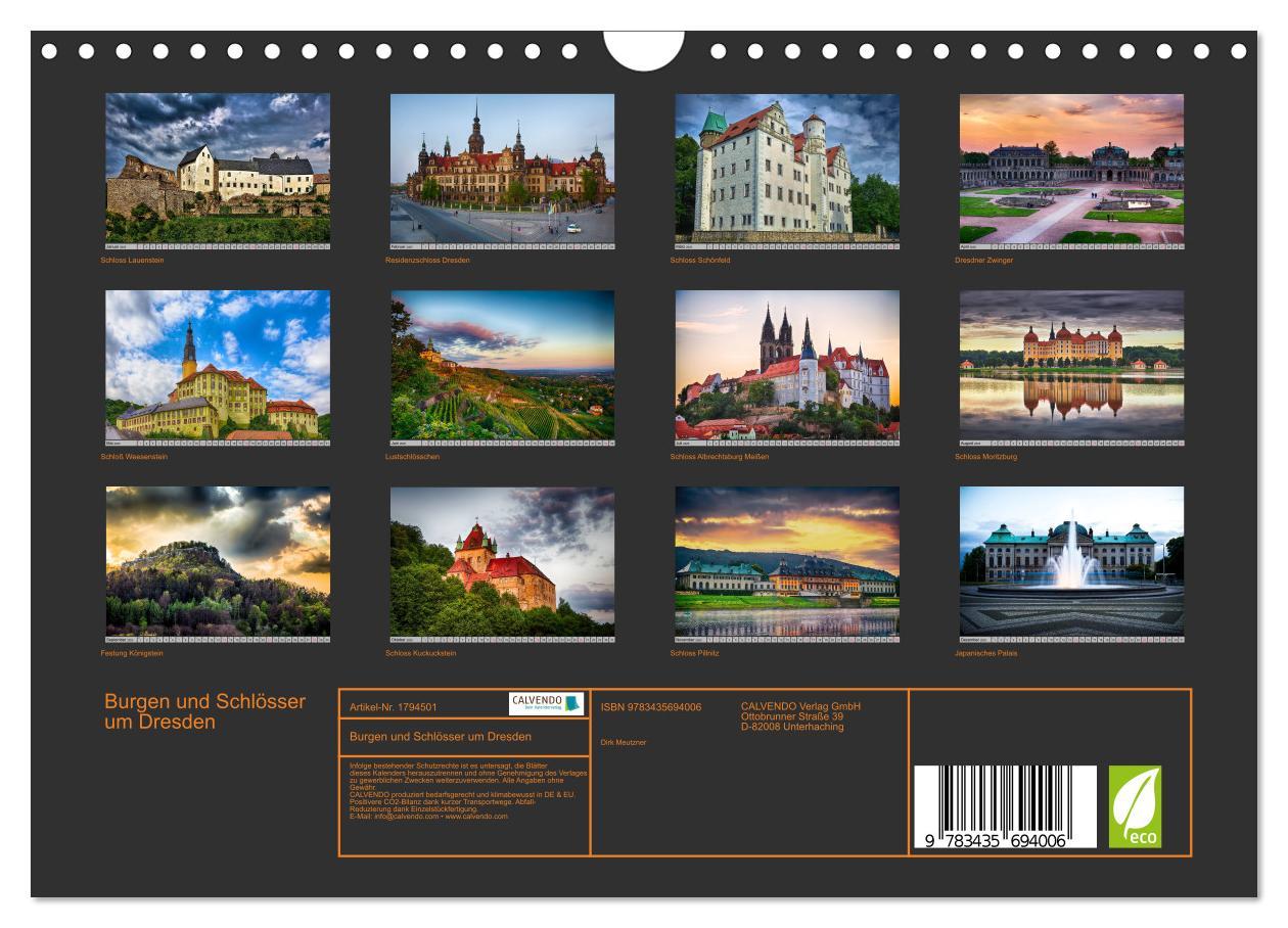 Bild: 9783435694006 | Burgen und Schlösser um Dresden (Wandkalender 2025 DIN A4 quer),...