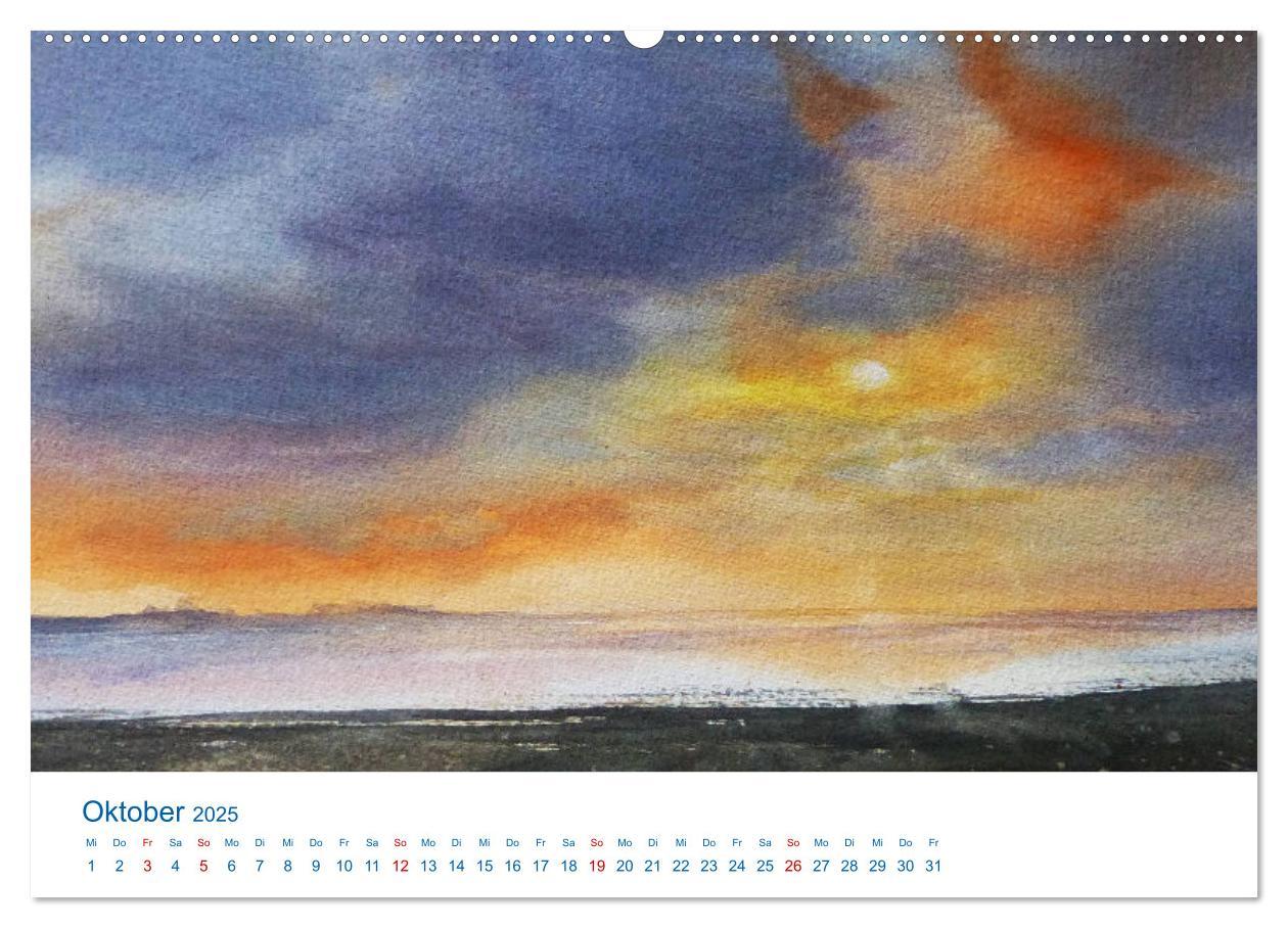 Bild: 9783457146743 | Föhr - Aquarelle (Wandkalender 2025 DIN A2 quer), CALVENDO...