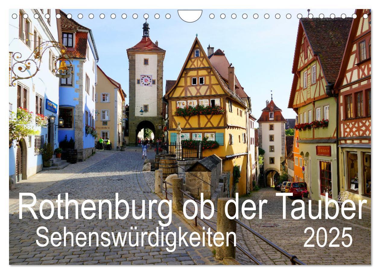 Cover: 9783435010417 | Rothenburg ob der Tauber. Sehenswürdigkeiten. (Wandkalender 2025...