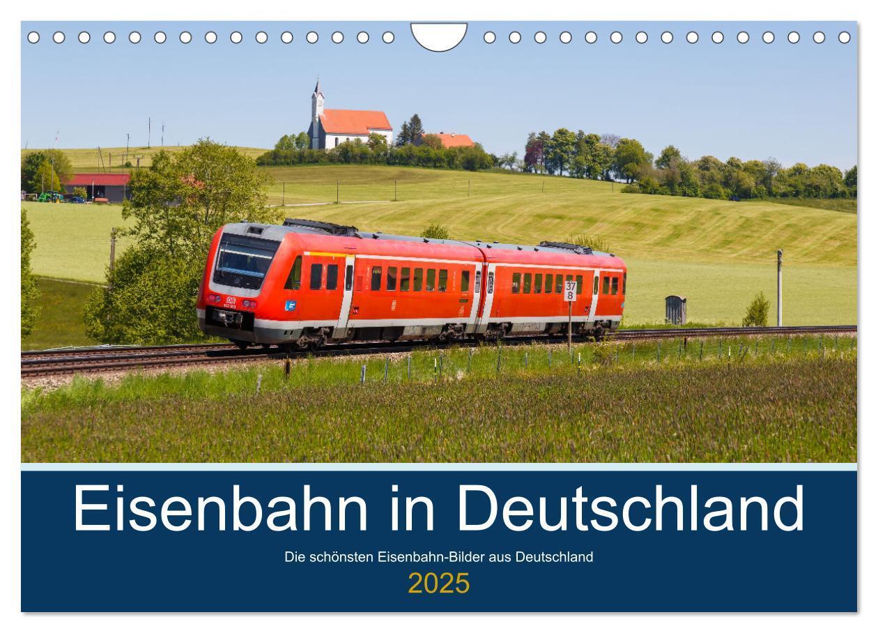 Cover: 9783435035564 | Eisenbahn in Deutschland (Wandkalender 2025 DIN A4 quer), CALVENDO...