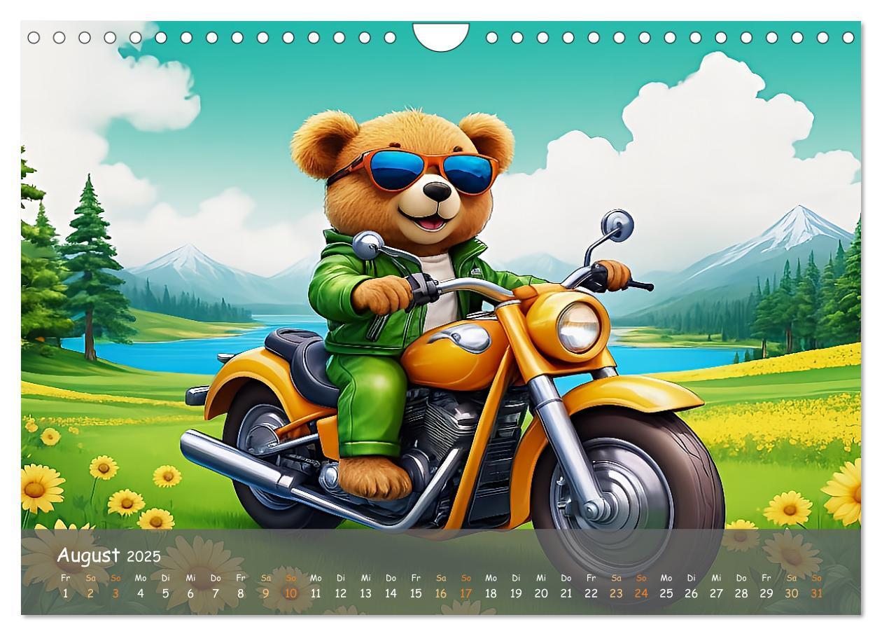 Bild: 9783457131404 | Tierische Motorradfahrer (Wandkalender 2025 DIN A4 quer), CALVENDO...